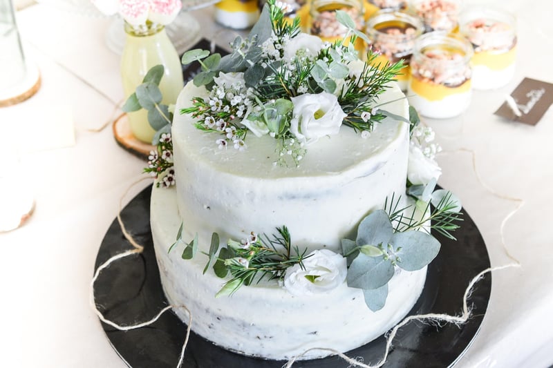Disney-inspired wedding cake